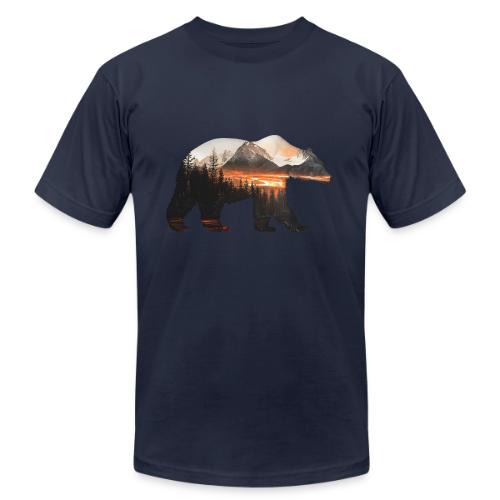 Canada Bear: fiery tones - Unisex Jersey T-Shirt by Bella + Canvas