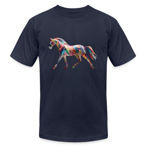 Colorful Abstract Horse Art Design - Unisex Jersey T-Shirt by Bella + Canvas