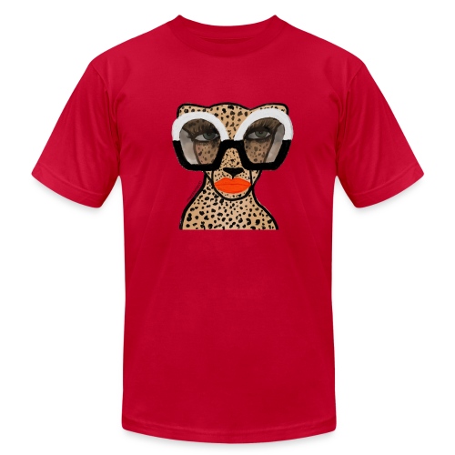 Cheetah In Shades - Unisex Jersey T-Shirt by Bella + Canvas