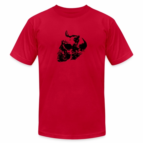 devil skull - Unisex Jersey T-Shirt by Bella + Canvas