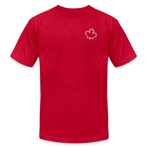 Maple Leaf Outline - Unisex Jersey T-Shirt by Bella + Canvas