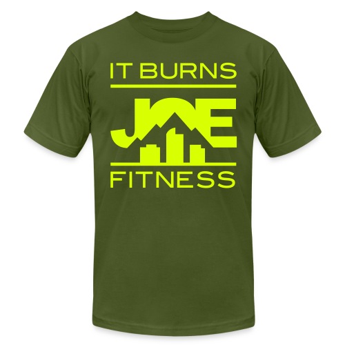 It Burns Joe Fitness - Unisex Jersey T-Shirt by Bella + Canvas