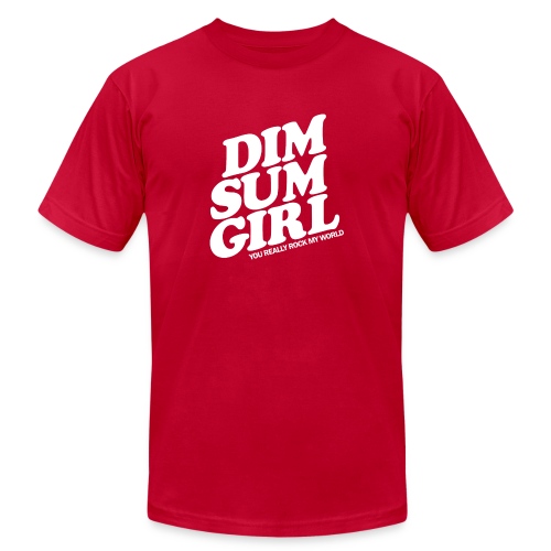 Dim Sum Girl white - Unisex Jersey T-Shirt by Bella + Canvas