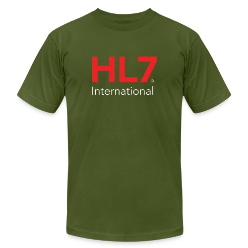 HL7 International Logo - Reverse - Unisex Jersey T-Shirt by Bella + Canvas