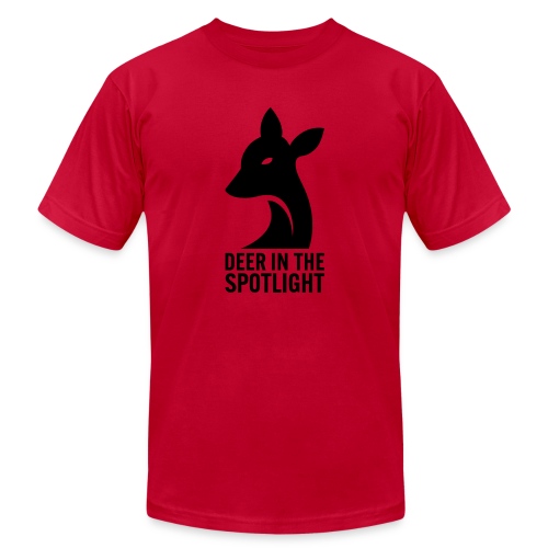 Deer in the Spotlight Logo - Unisex Jersey T-Shirt by Bella + Canvas