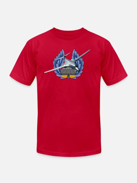 B-1B Lancer - Unisex Jersey T-Shirt by Bella + Canvas - red