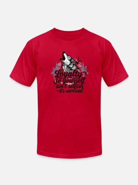 Loyalty To Yourself - Unisex Jersey T-Shirt by Bella + Canvas - red