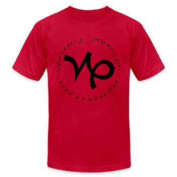 Capricorn Zodiac Signs - Unisex Jersey T-Shirt by Bella + Canvas - red - Front - Jose (178cm)