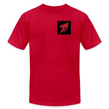 CitySeven  - Unisex Jersey T-Shirt by Bella + Canvas - red - Front - Jose (178cm)