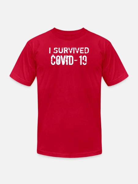 I SURVIVED COVID-19 - Unisex Jersey T-Shirt by Bella + Canvas - red
