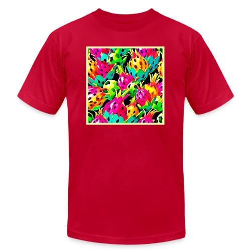 Dragon Fruit Vivid Pattern - Unisex Jersey T-Shirt by Bella + Canvas