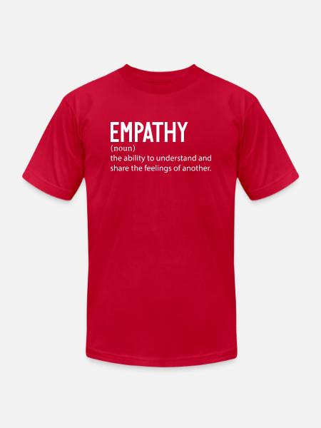 EMPATHY New - Unisex Jersey T-Shirt by Bella + Canvas - red