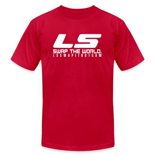 LS SWAP THE WORLD DOT COM - Unisex Jersey T-Shirt by Bella + Canvas
