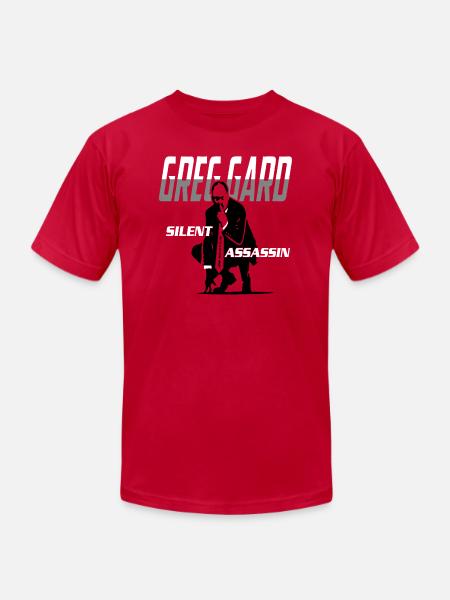 Greg Gard Silent Assassin T Shirt - Unisex Jersey T-Shirt by Bella + Canvas - red