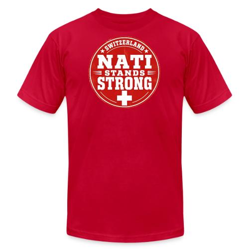 Switzerland Fan Shirt — Nati Stands Strong - Unisex Jersey T-Shirt by Bella + Canvas