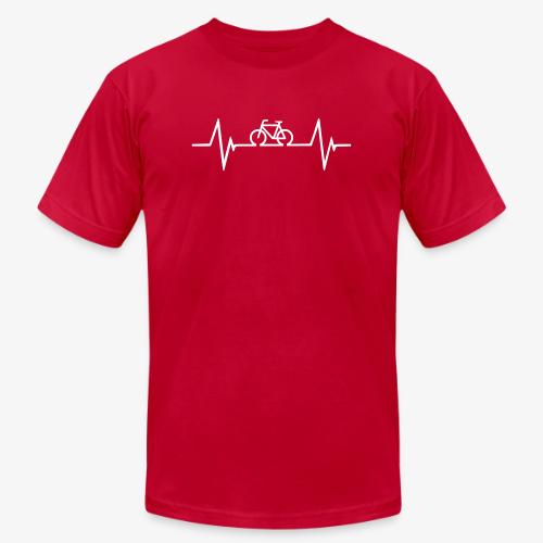 Bicycle Hearbeat - Unisex Jersey T-Shirt by Bella + Canvas