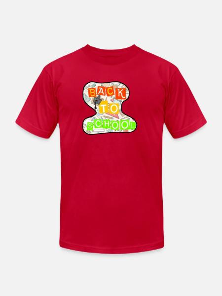 Back to school  - Unisex Jersey T-Shirt by Bella + Canvas - red