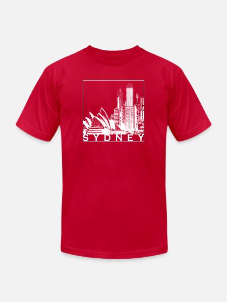 Sydney - Unisex Jersey T-Shirt by Bella + Canvas - red