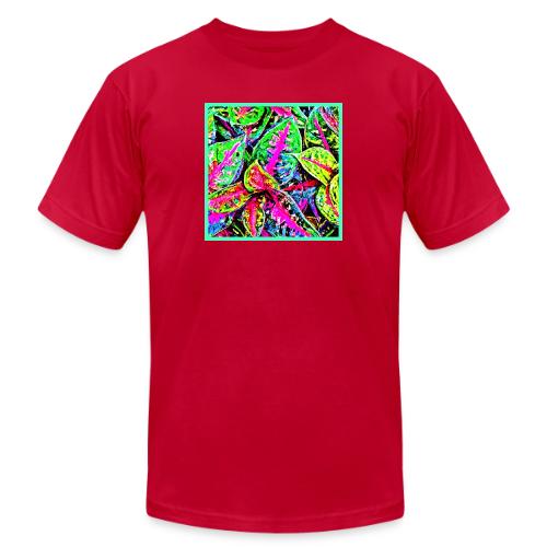 Vibrant Nature ChicLeaf Pattern - Unisex Jersey T-Shirt by Bella + Canvas