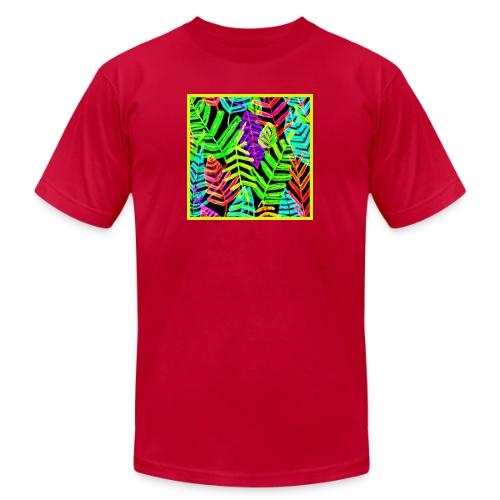 Glowing Leaf Pattern Design - Unisex Jersey T-Shirt by Bella + Canvas