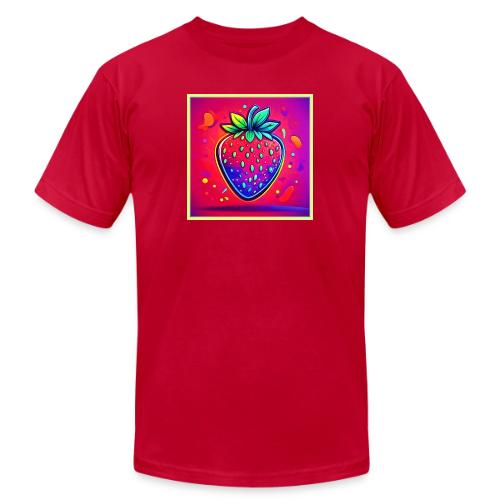 Neon Strawberry Pop - Unisex Jersey T-Shirt by Bella + Canvas