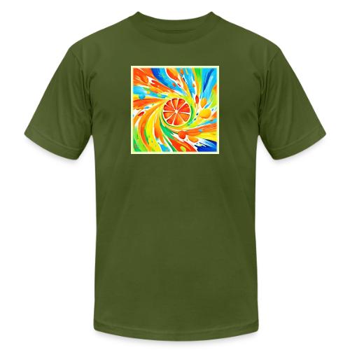 Citrus swirling Splash Design - Unisex Jersey T-Shirt by Bella + Canvas