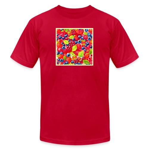 Colorful Berry Pattern - Unisex Jersey T-Shirt by Bella + Canvas