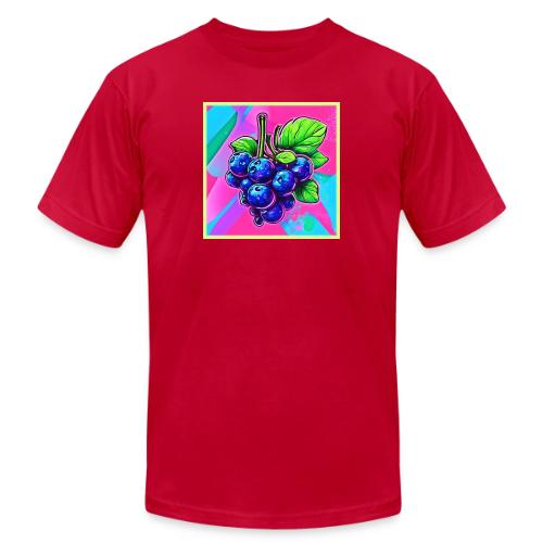 Vibrant Blueberry Artwork - Unisex Jersey T-Shirt by Bella + Canvas