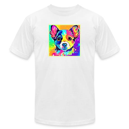 Vivid Puppy Vibes Art Design - Unisex Jersey T-Shirt by Bella + Canvas