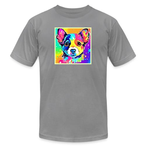 Vivid Puppy Vibes Art Design - Unisex Jersey T-Shirt by Bella + Canvas