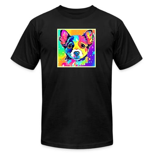 Vivid Puppy Vibes Art Design - Unisex Jersey T-Shirt by Bella + Canvas