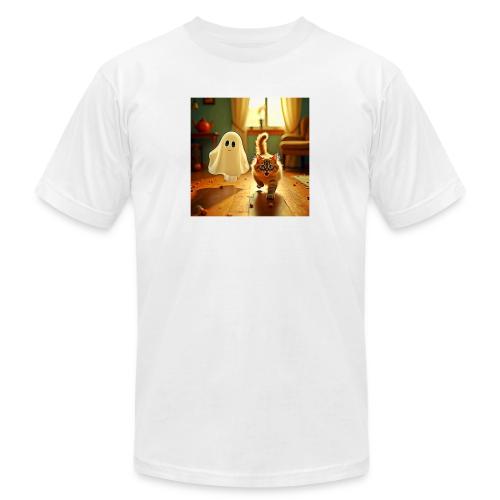 Funny Kitten Spooky Friend - Unisex Jersey T-Shirt by Bella + Canvas