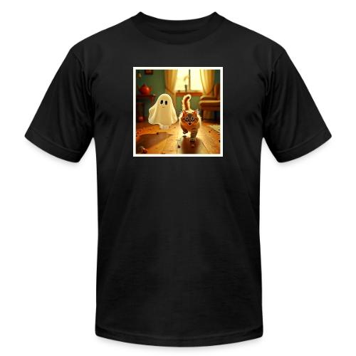 Funny Kitten Spooky Friend - Unisex Jersey T-Shirt by Bella + Canvas