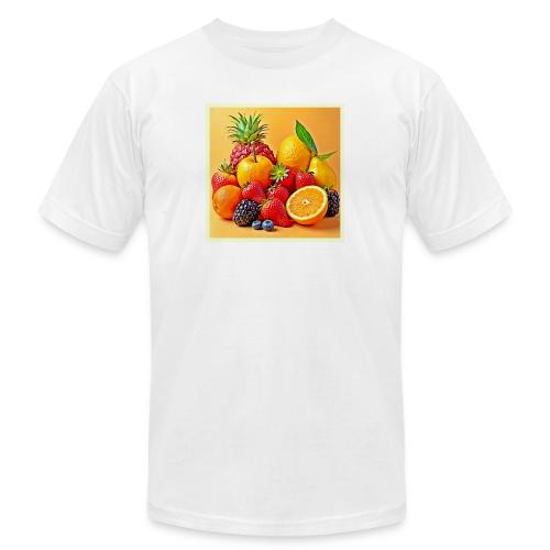 Fresh Bounty: Vibrant Fruit Harvest Art - Unisex Jersey T-Shirt by Bella + Canvas