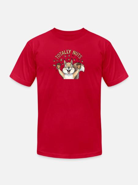 Totaly nuts - Unisex Jersey T-Shirt by Bella + Canvas - red