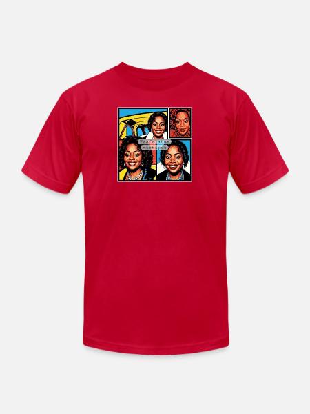 Paafalatus Mixtapes: Pop Portraits - Unisex Jersey T-Shirt by Bella + Canvas - red