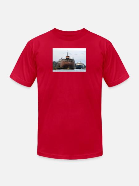 Sherwin and Arthur - Unisex Jersey T-Shirt by Bella + Canvas - red