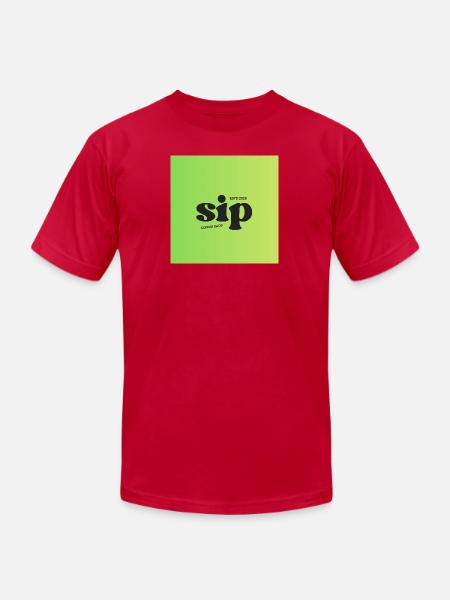 SIP - Unisex Jersey T-Shirt by Bella + Canvas - red