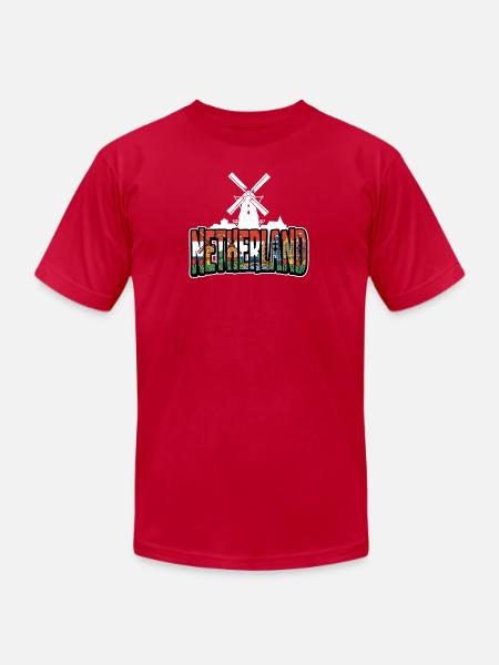 Netherland - Unisex Jersey T-Shirt by Bella + Canvas - red