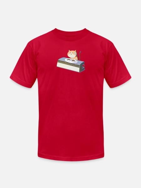 PanicMeow - Unisex Jersey T-Shirt by Bella + Canvas - red