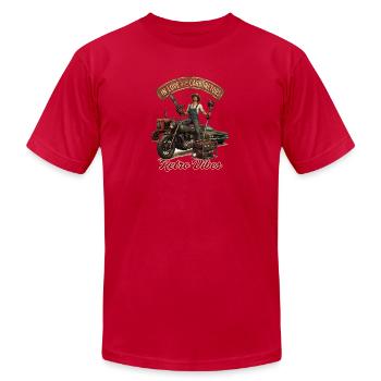 Carburetors - Unisex Jersey T-Shirt by Bella + Canvas - red - Front - Jose (178cm)