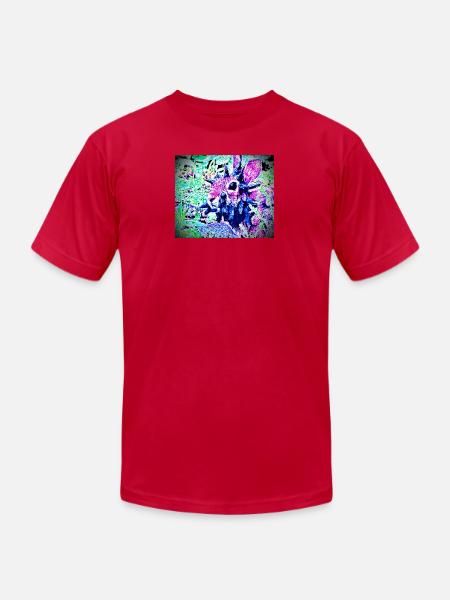 Zombie tentacle Rabbit  - Unisex Jersey T-Shirt by Bella + Canvas - red