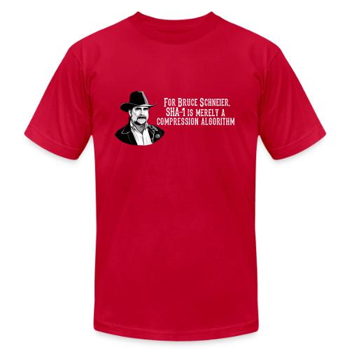 Bruce Schneier Fact #16 - Unisex Jersey T-Shirt by Bella + Canvas