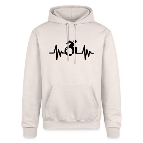 Wheelchair user with a beating heart * - Champion Unisex Powerblend Hoodie