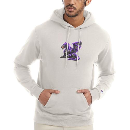 Neon Dragon at Rest - Champion Unisex Powerblend Hoodie