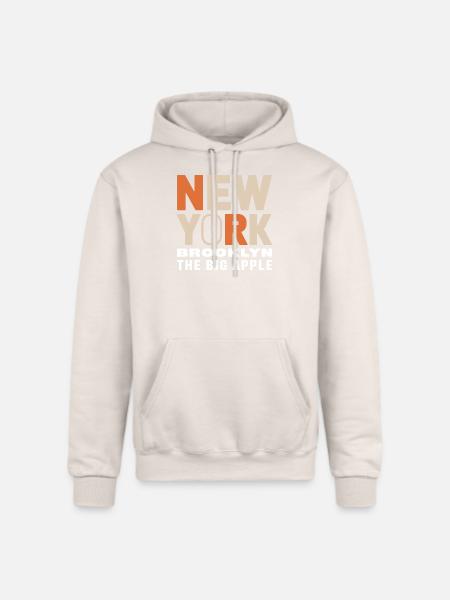 New York Brooklyn - The Big Apple Classic Design - Champion Unisex Powerblend Hoodie - Sand
