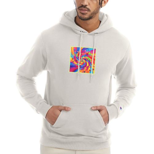 Colorful Fruit Vortex - Champion Unisex Powerblend Hoodie