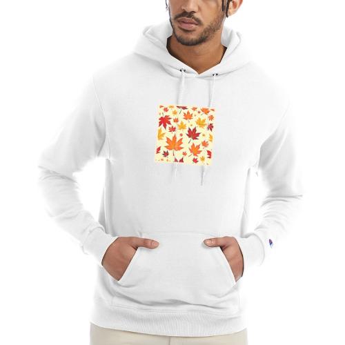 Seamless Fall Foliage Design - Champion Unisex Powerblend Hoodie