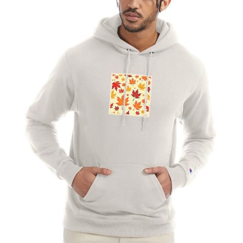 Seamless Fall Foliage Design - Champion Unisex Powerblend Hoodie