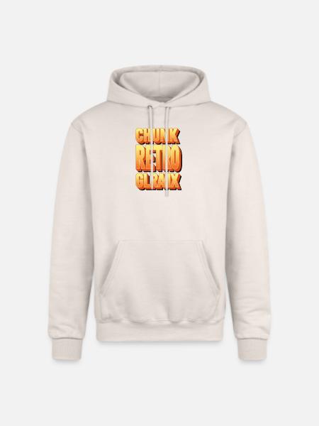 Chunk Retro Glow Glyph - Champion Unisex Powerblend Hoodie - Sand